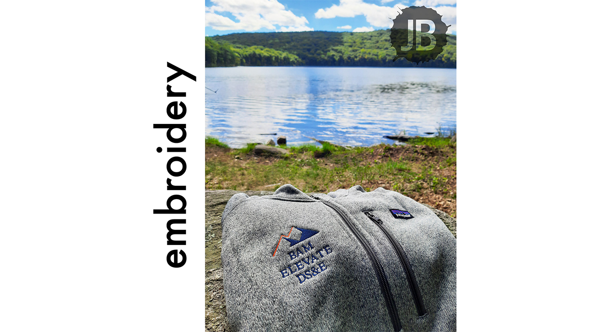 Patagonia jackets and outerwear prepared for embroidery